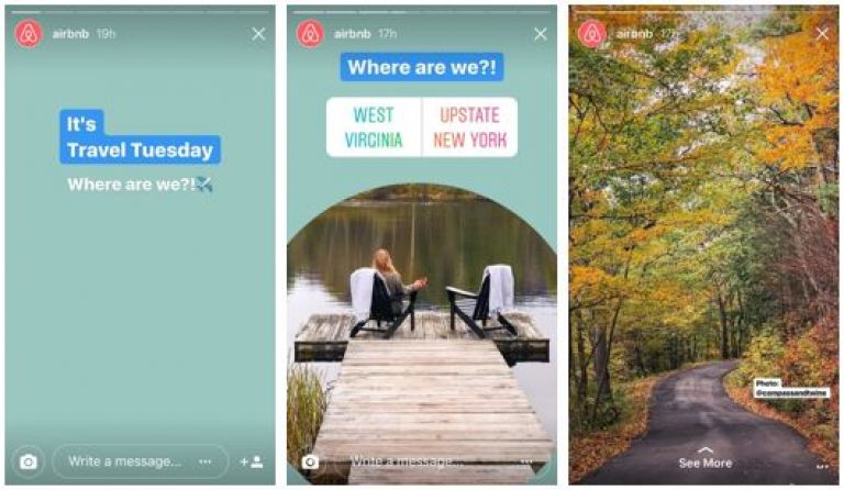 Airbnb Travel Tuesday campaign visual for seasonal marketing promotion